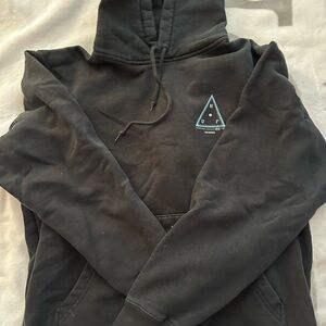 HUF Black Pullover Hoodie for Men